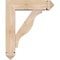 Ekena Millwork Funston Arts and Crafts Smooth Bracket w/ Offset Brace, Douglas Fir, 5 1/2"W x 18"D x 22"H BKT0604X18X22FST03SDF - alternate 3